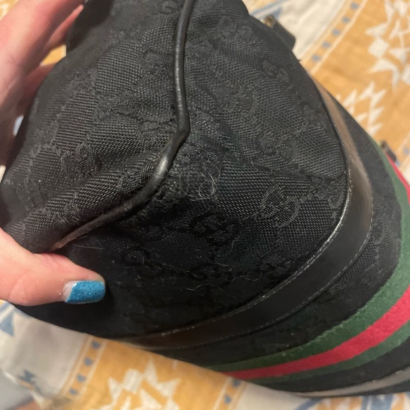 GUCCI - Boston Bag with iconic Sherry Line logo - Picture 4 of 16